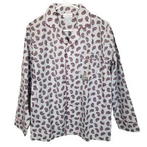 Classic Collection By Van Heusen Mens S Grey Paisley 2-Piece Pajama Set NWT